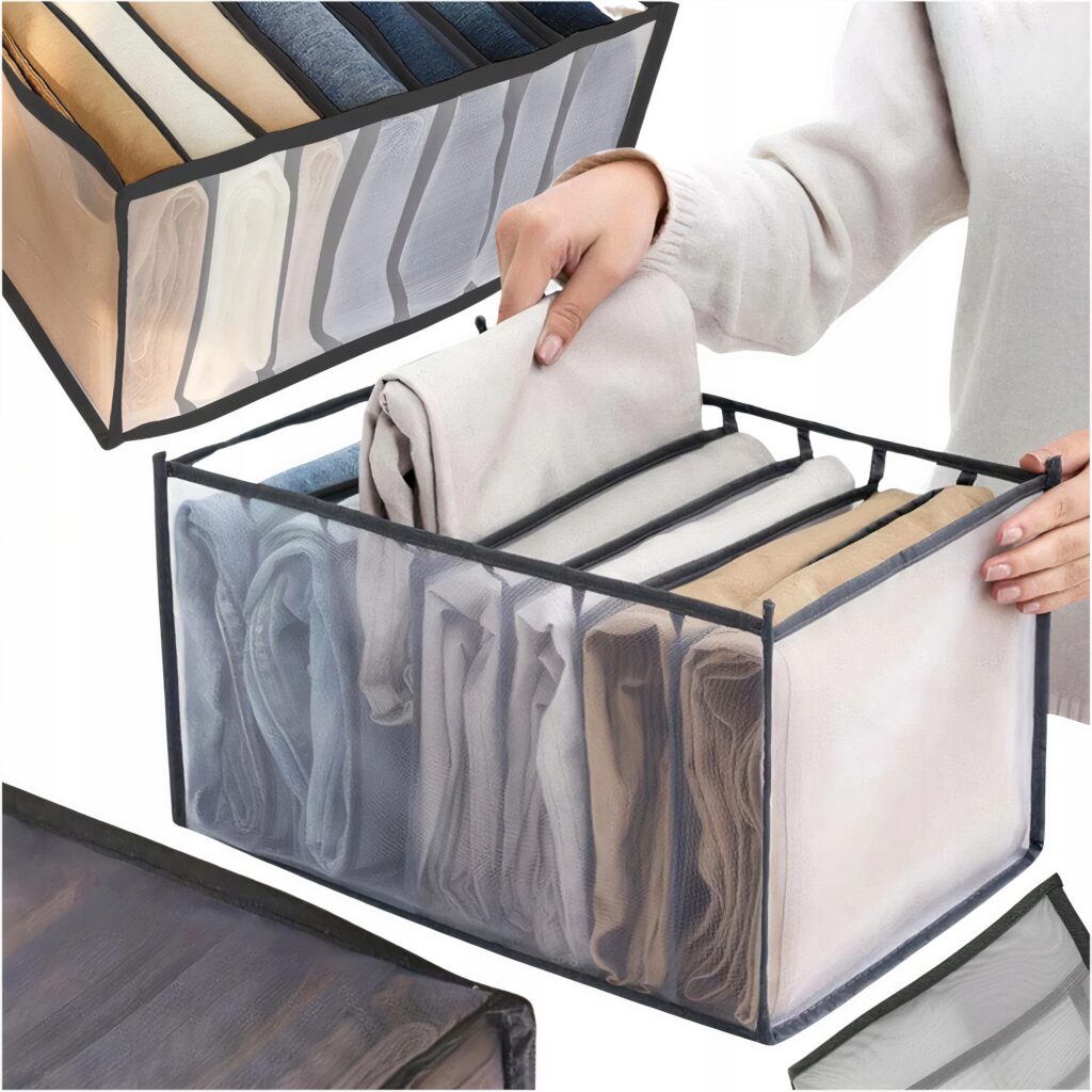 organizer na ubrania spodnie do szuflady szafy