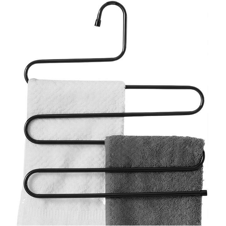 wieszak na spodnie do szafy garderoby na 5 par